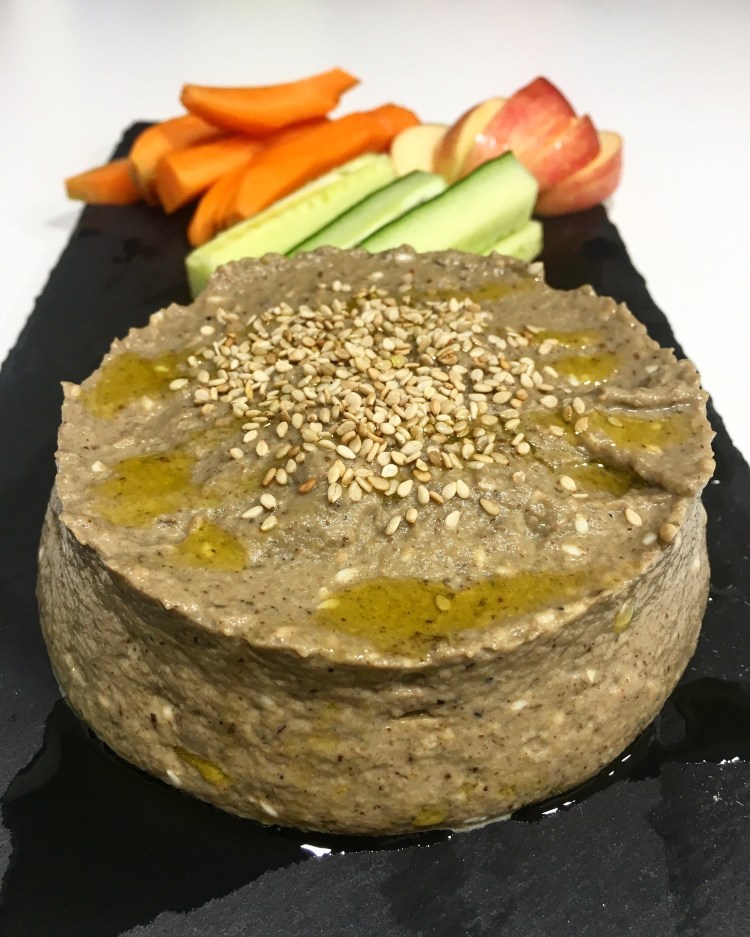 Baba Ganoush con crudités Baba Ganoush con crudités