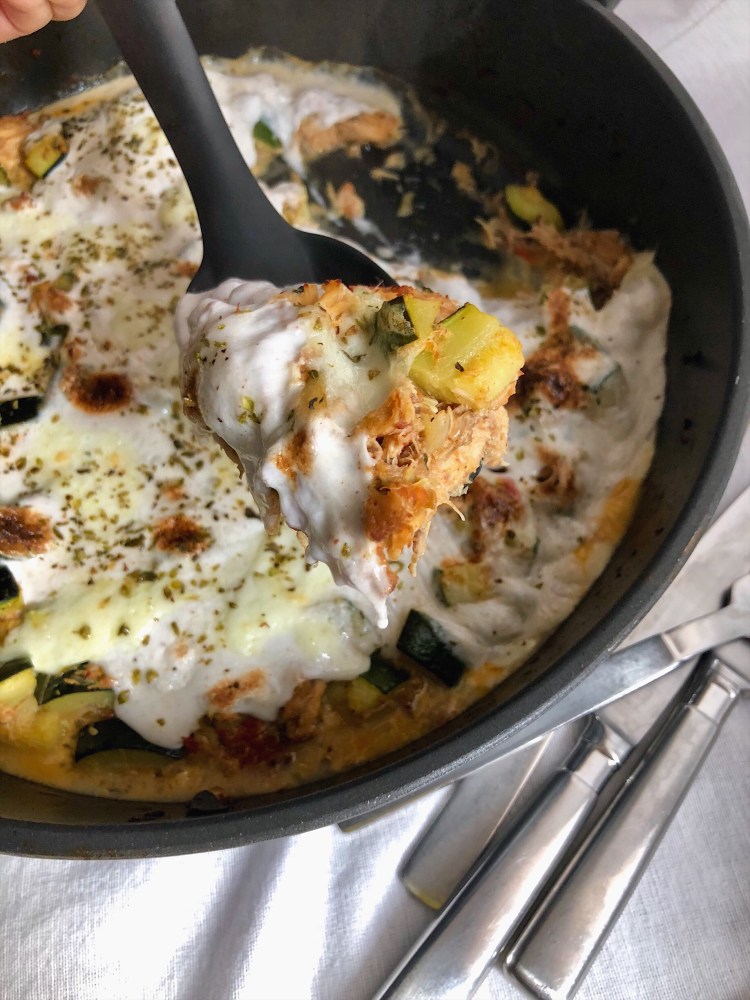 Chicken and zucchink caserole