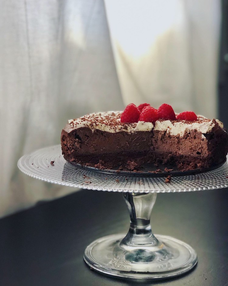 pastel de queso mascarpone y chocolate