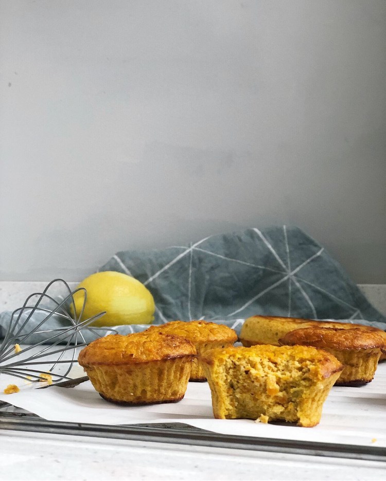 Magdalenas de zanahoria sin azúcar 